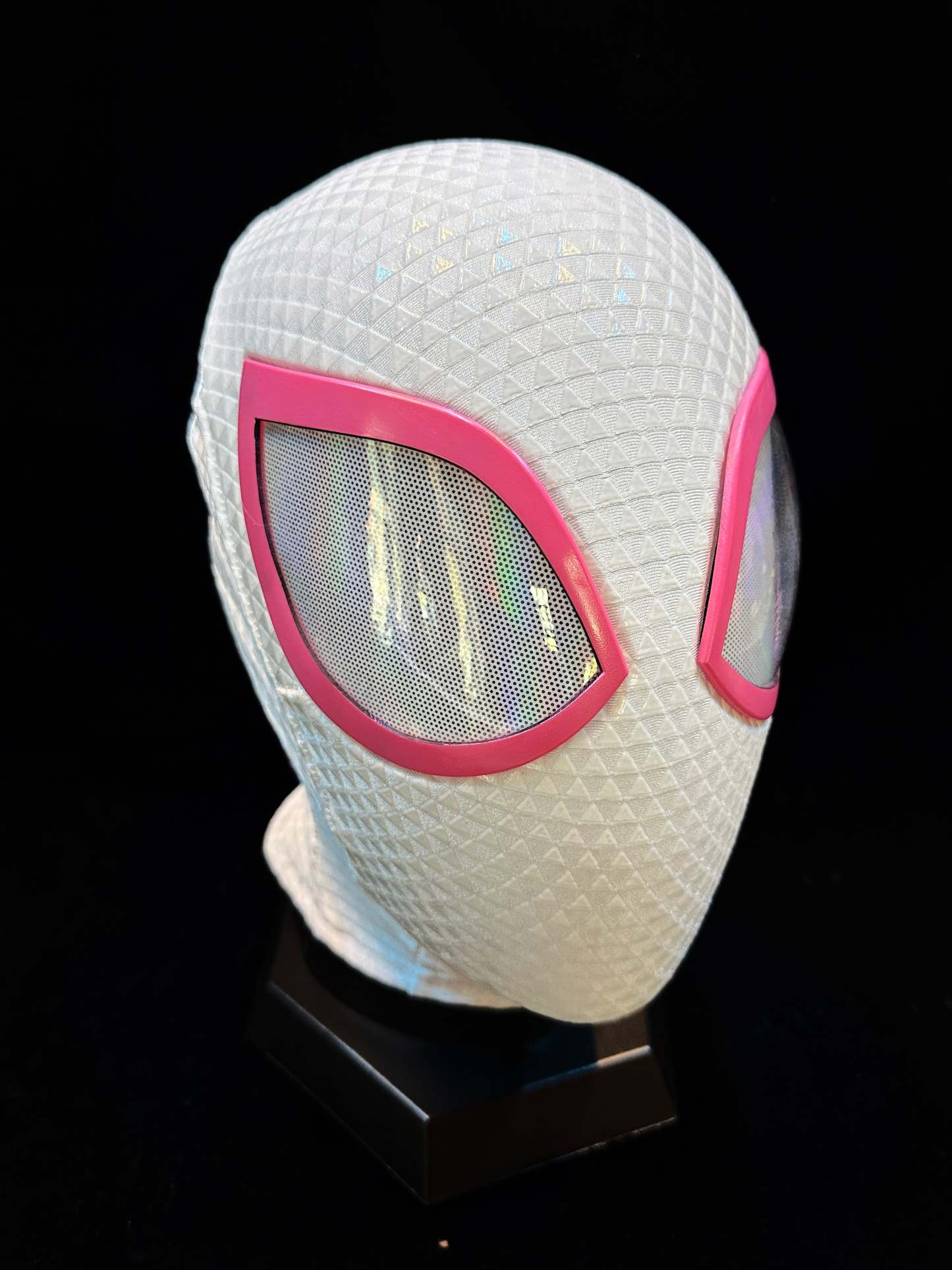White & Pink Mask with Face Shell