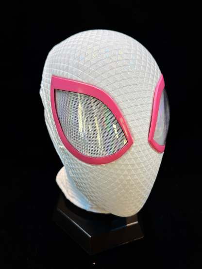 White & Pink Mask with Face Shell