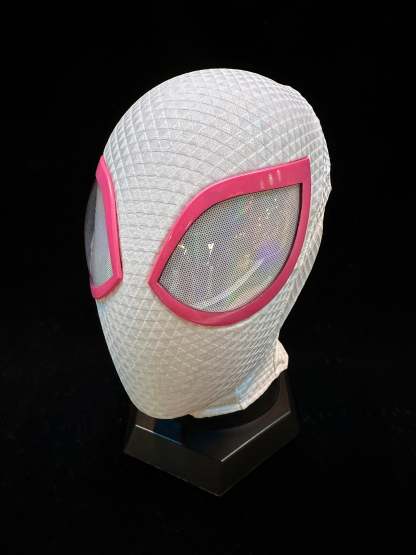 White & Pink Mask with Face Shell