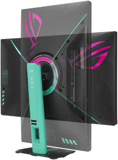 ASUS ROG Strix XG27ACMEG-G Hatsune Miku Edition Monitor – 27-inch 2560x1440, 260Hz OC (Above 144Hz), 0.3ms (min.), Fast IPS, Extreme Low Motion Blur Sync