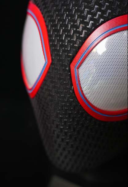 V1 Black-Red Mask With Face Shell (Small Lenses)