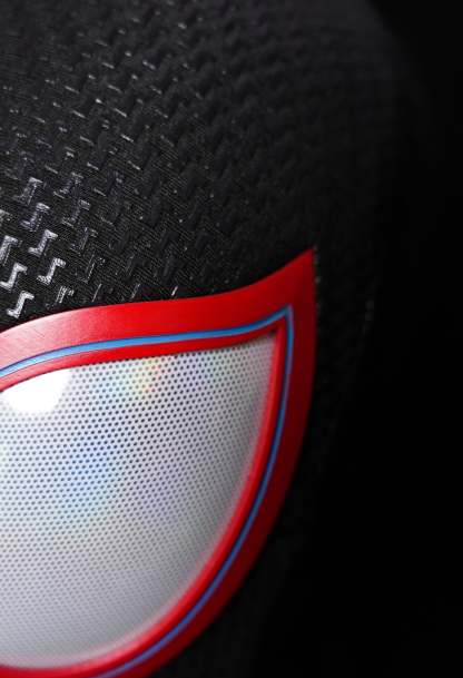 V1 Black-Red Mask With Face Shell (Small Lenses)