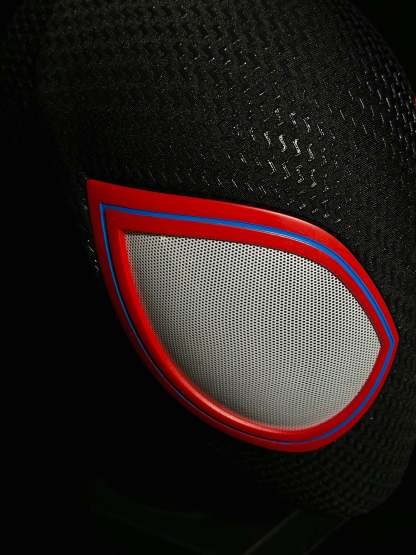 V2  Black-Red Mask With Face Shell  (Big Lenses)