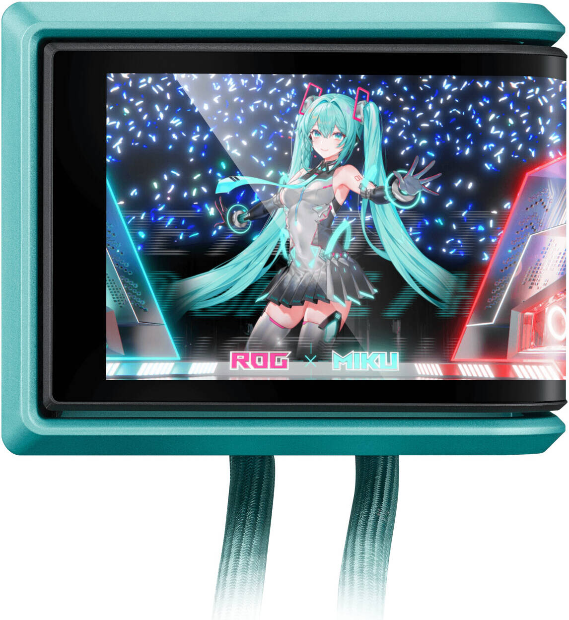 ASUS ROG RYUO IV 360 ARGB Hatsune Miku Edition Liquid CPU Cooler, 6.67" AMOLED Display, 360mm Radiator, 3x 120mm MF-12C aRGB Fans, 2650 RPM Speed, 71.44 CFM Fan Airflow | 90RC01P1-B0EAY0