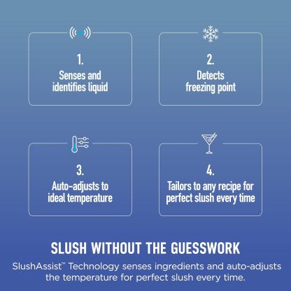 Ninja SLUSHi Max | XXL Smart Frozen Drink Maker | Exclusive Smart Technology | Party-Sized 150oz Capacity | No Ice Needed | 6 Programs | Perfect Temp & Texture up to 12 hours | Peach | FS605