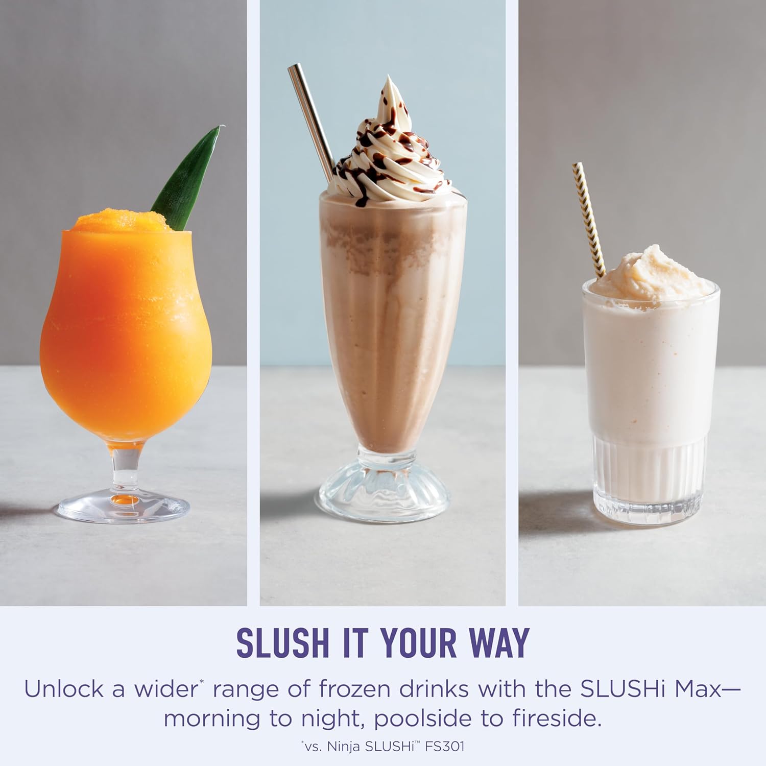 Ninja SLUSHi Max | XXL Smart Frozen Drink Maker | Exclusive Smart Technology | Party-Sized 150oz Capacity | No Ice Needed | 6 Programs | Perfect Temp & Texture up to 12 hours | Peach | FS605