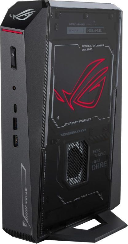 ROG NUC Gaming Mini PC with Intel® Core™ Ultra 9 (Series 2) ARL-HX CPU, NVIDIA® GeForce RTX™ 5070 MobileGPU, 32GB DDR5 RAM, 1TB NVMe SSD, Thunderbolt™ 4, Triple-Fan Cooling, and ARGB Lighting