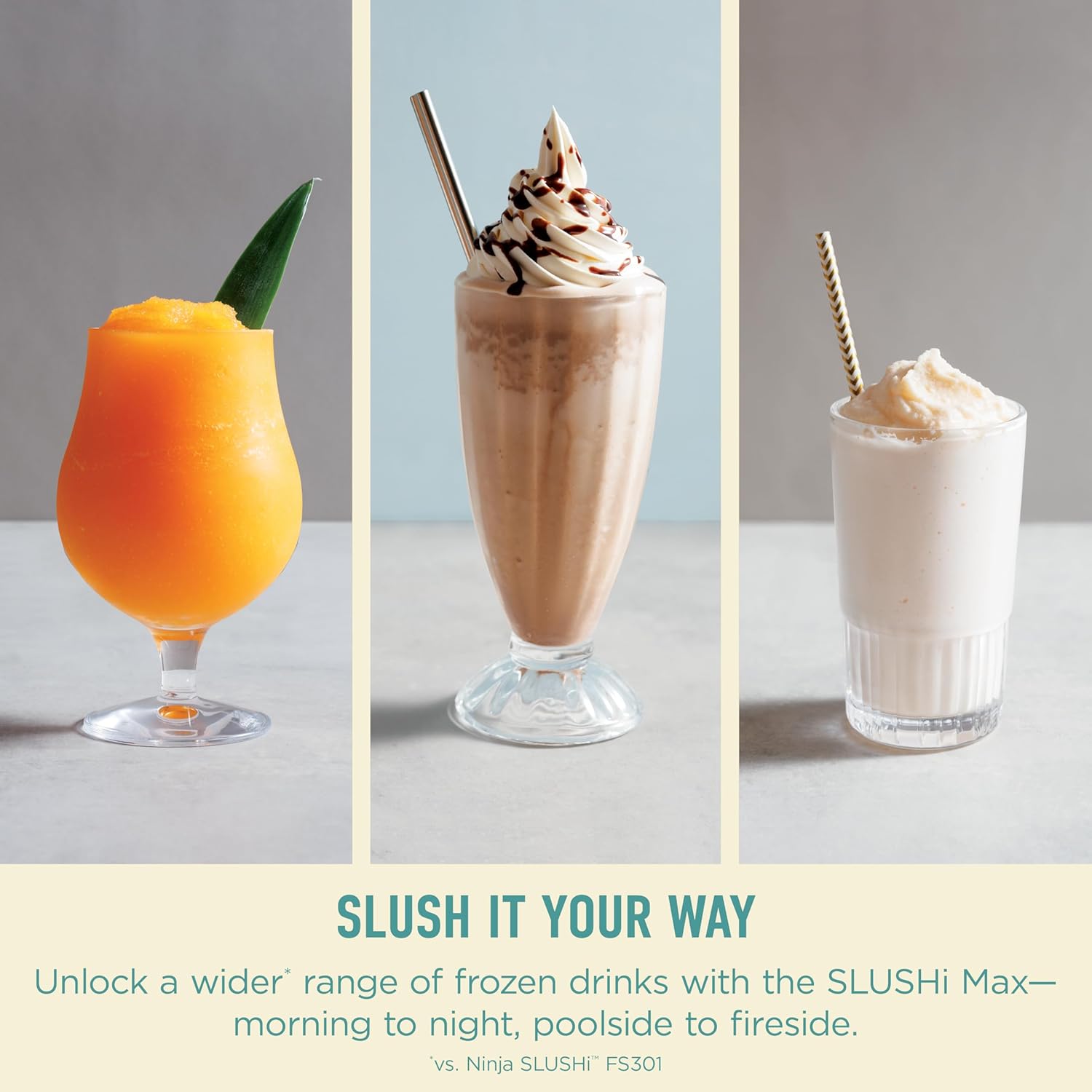 Ninja SLUSHi Max | XXL Smart Frozen Drink Maker | Exclusive Smart Technology | Party-Sized 150oz Capacity | No Ice Needed | 6 Programs | Perfect Temp & Texture up to 12 hours | Peach | FS605