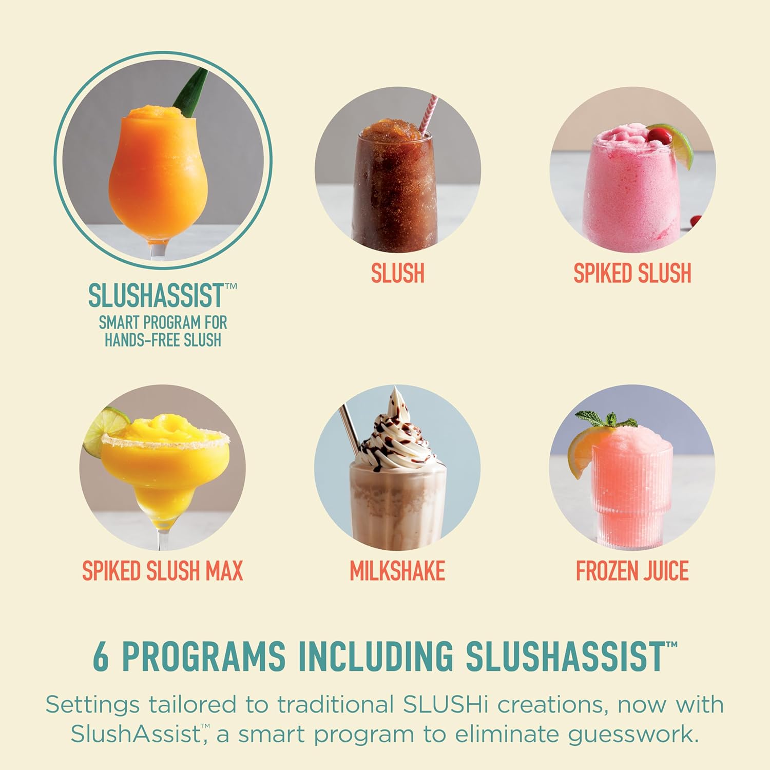 Ninja SLUSHi Max | XXL Smart Frozen Drink Maker | Exclusive Smart Technology | Party-Sized 150oz Capacity | No Ice Needed | 6 Programs | Perfect Temp & Texture up to 12 hours | Peach | FS605