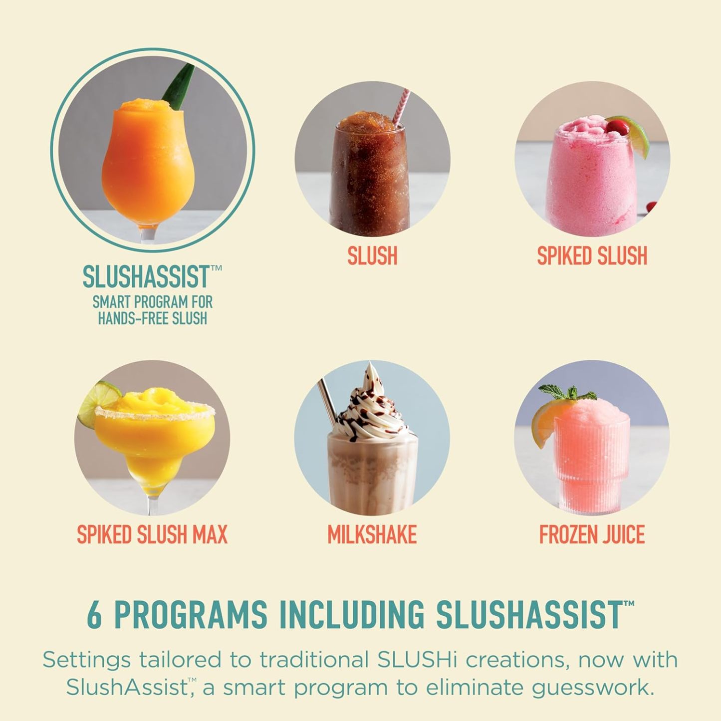 Ninja SLUSHi Max | XXL Smart Frozen Drink Maker | Exclusive Smart Technology | Party-Sized 150oz Capacity | No Ice Needed | 6 Programs | Perfect Temp & Texture up to 12 hours | Peach | FS605