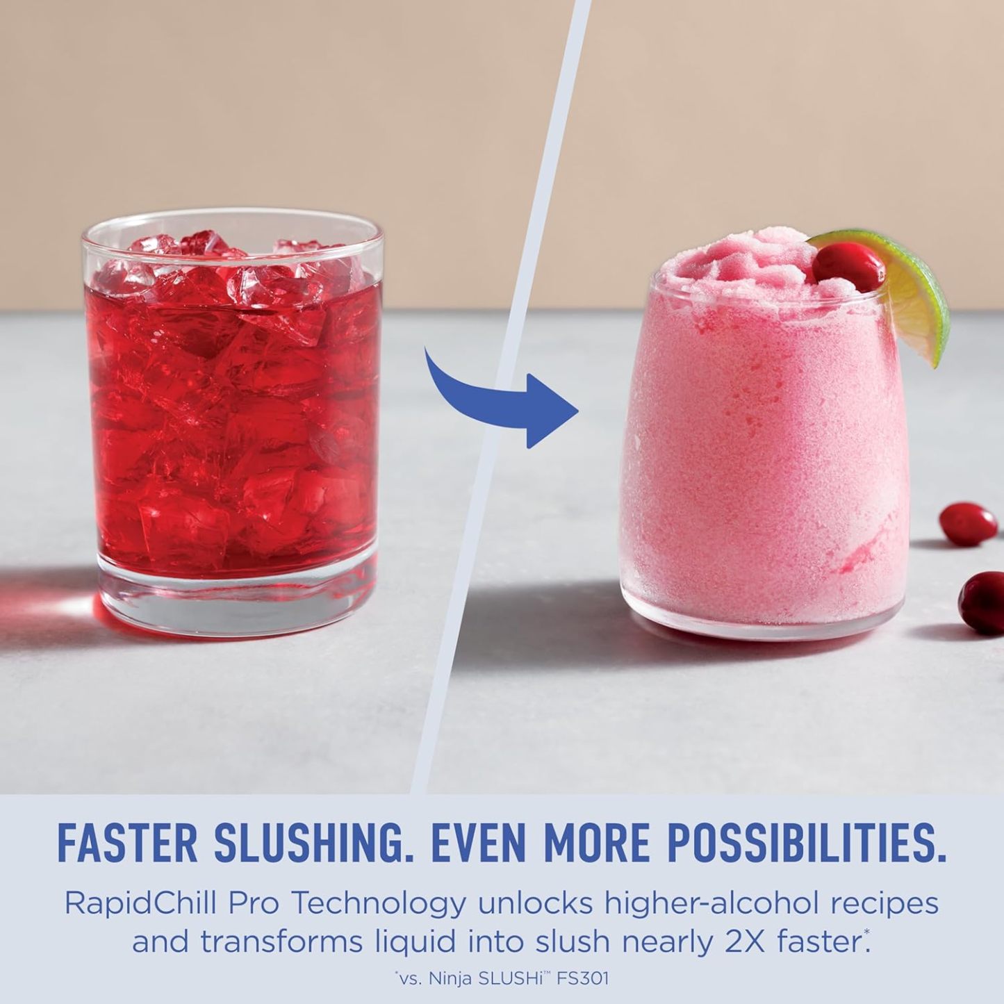 Ninja SLUSHi Max | XXL Smart Frozen Drink Maker | Exclusive Smart Technology | Party-Sized 150oz Capacity | No Ice Needed | 6 Programs | Perfect Temp & Texture up to 12 hours | Peach | FS605