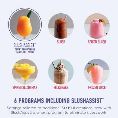 Ninja SLUSHi Max | XXL Smart Frozen Drink Maker | Exclusive Smart Technology | Party-Sized 150oz Capacity | No Ice Needed | 6 Programs | Perfect Temp & Texture up to 12 hours | Peach | FS605