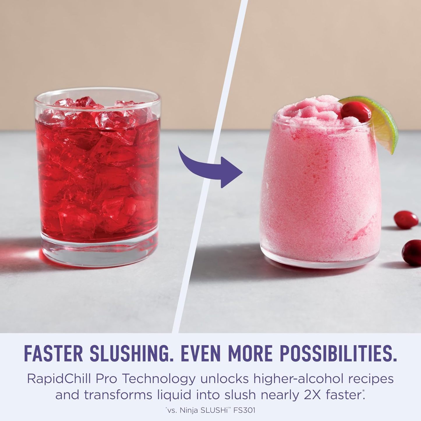 Ninja SLUSHi Max | XXL Smart Frozen Drink Maker | Exclusive Smart Technology | Party-Sized 150oz Capacity | No Ice Needed | 6 Programs | Perfect Temp & Texture up to 12 hours | Peach | FS605