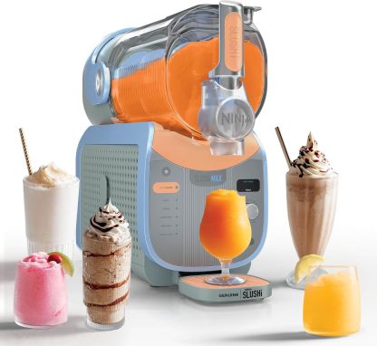 Ninja SLUSHi Max | XXL Smart Frozen Drink Maker | Exclusive Smart Technology | Party-Sized 150oz Capacity | No Ice Needed | 6 Programs | Perfect Temp & Texture up to 12 hours | Peach | FS605