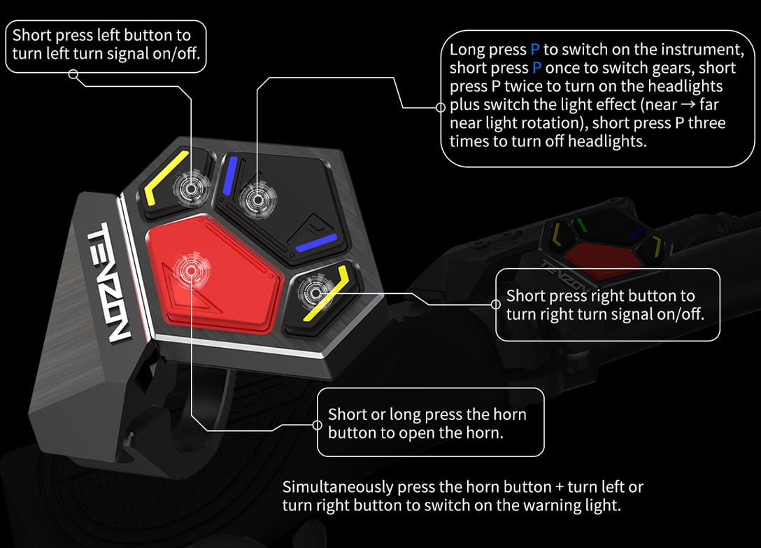 Dualtron SONIC model A Tenzon Control Switch