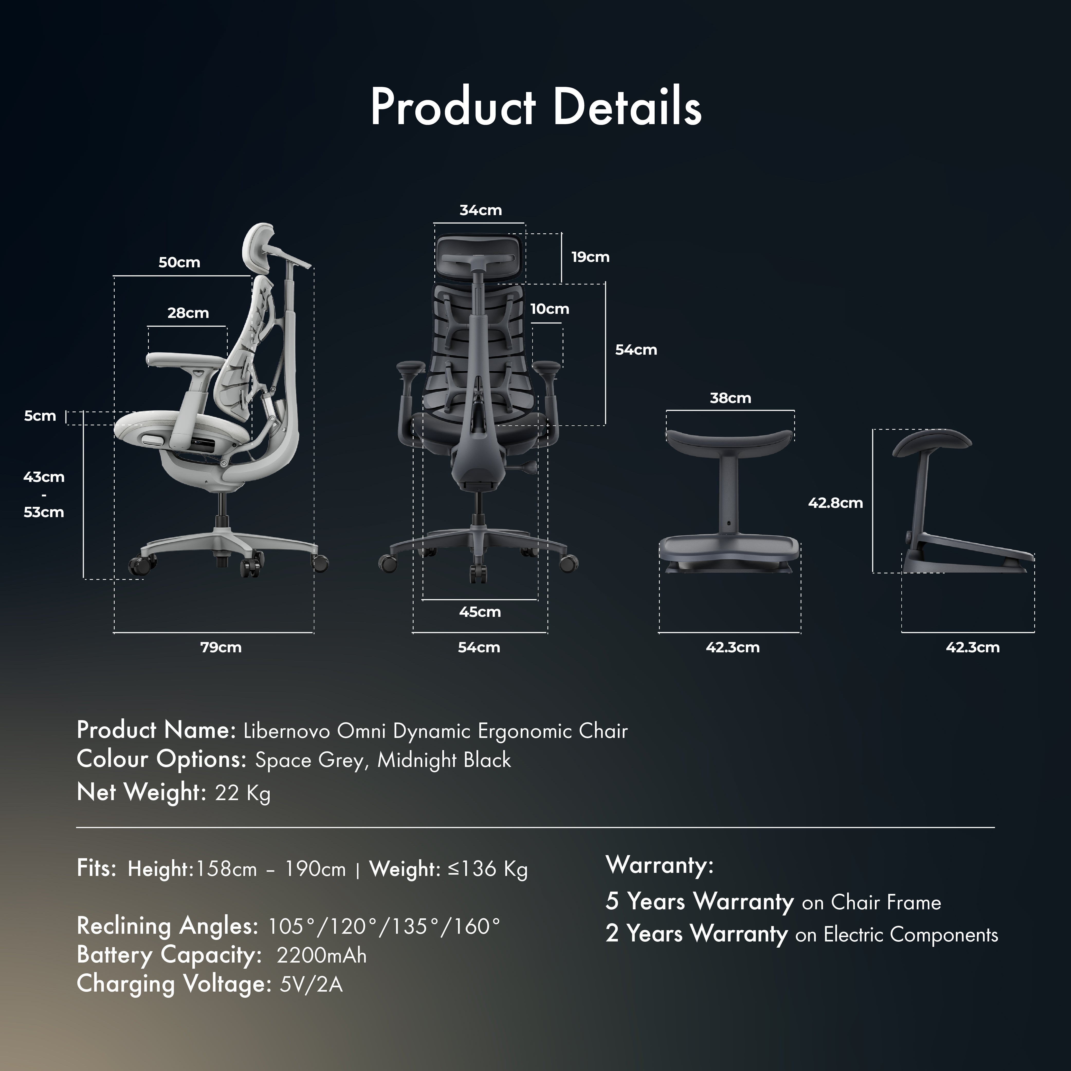 [Pre-Order, ETA: Mid Jan] LiberNovo Omni Dynamic Ergonomic Chair