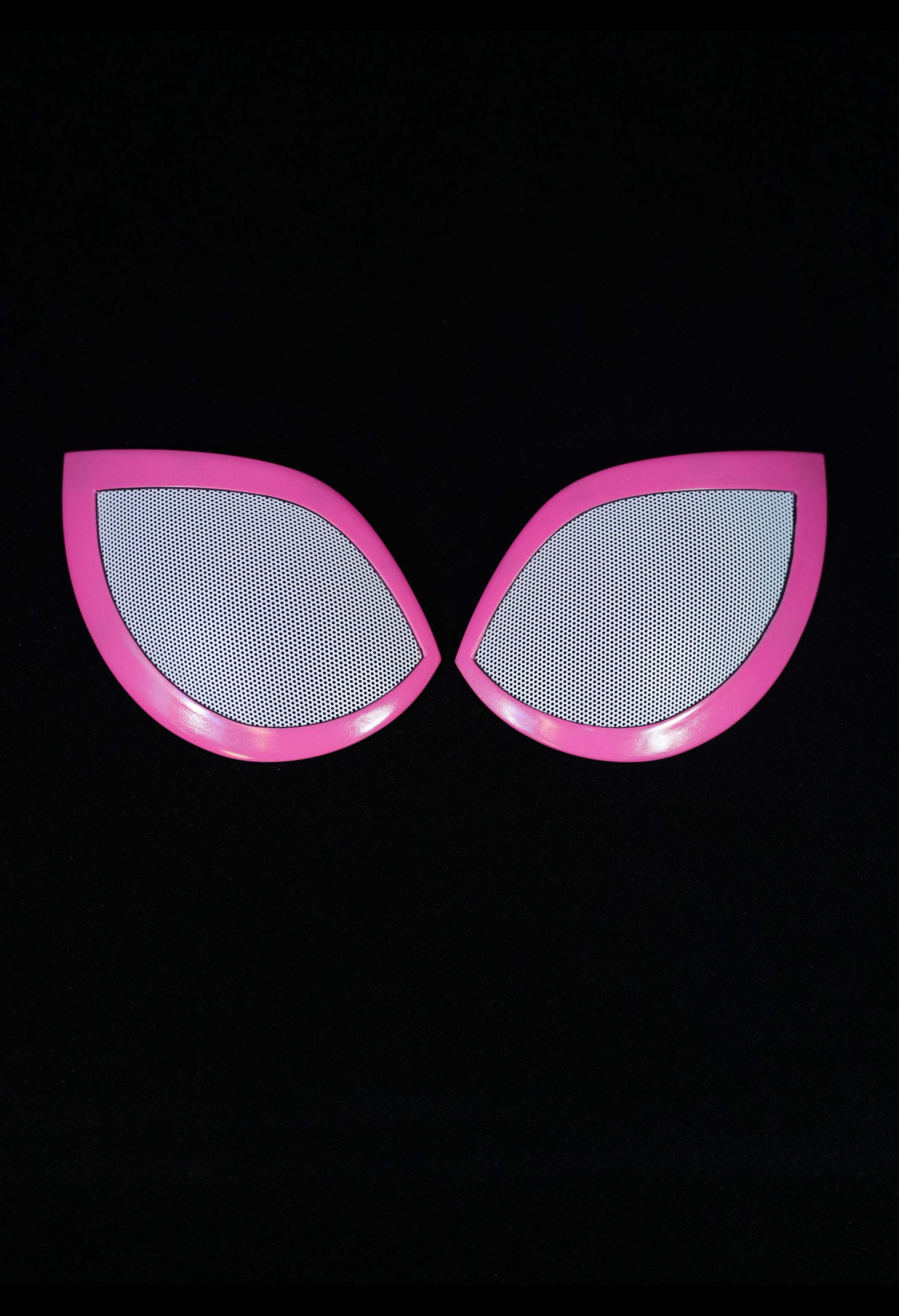 White & Pink Mask with Face Shell
