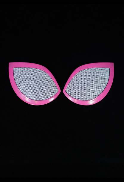 White & Pink Mask with Face Shell