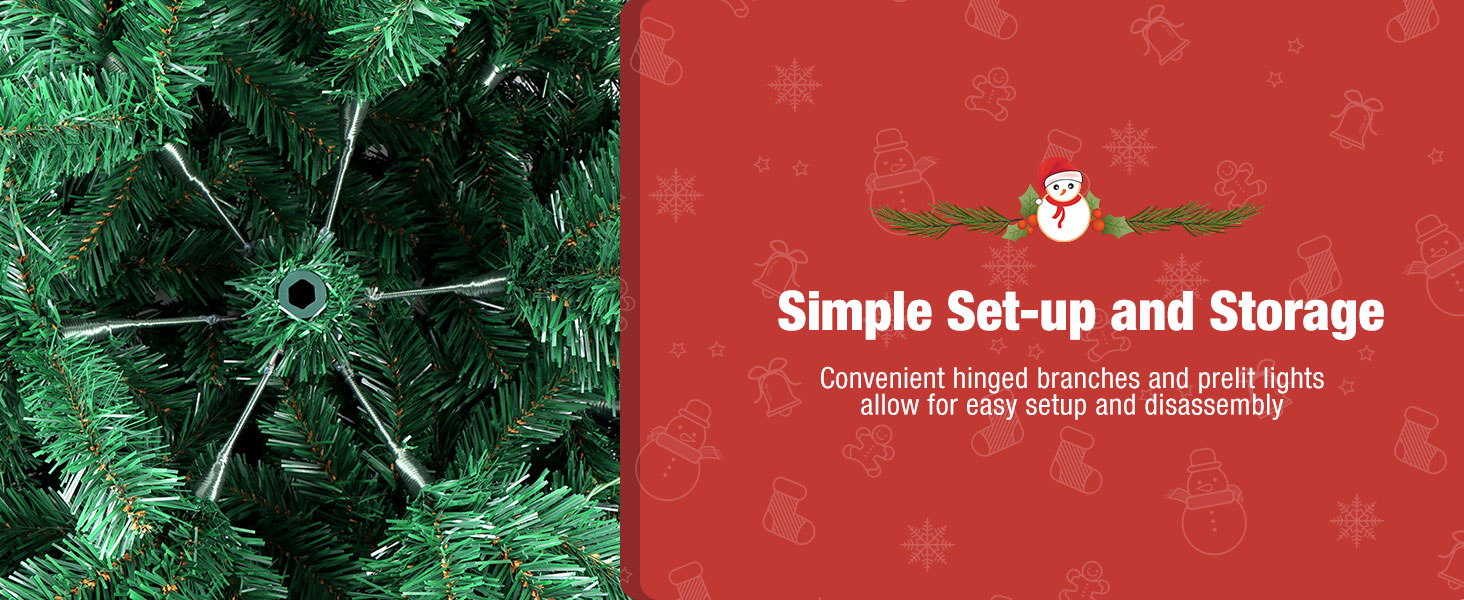 artificial christmas tree with lights