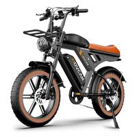 V30&V30Max MOVCAN E-Bike for Adults,1500W Motor 20" Fat Tire Ebike,Up to 32MPH/28MPH & 120/70 Miles,48V 31.2/15.6AH Removable Dual Battery, 7 Speed Gear, Hydraulic Brakes&Full Suspension Electric Motorcycle