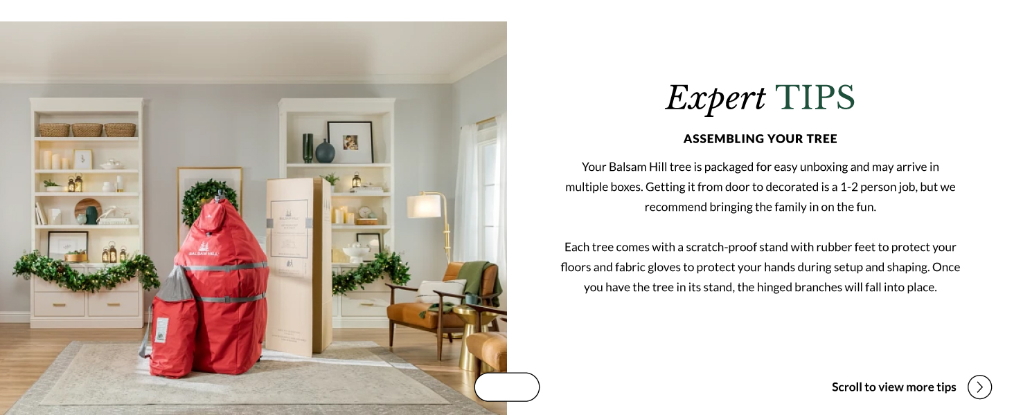 Expert tips on assembling your Balsam Hill artificial christmas tree