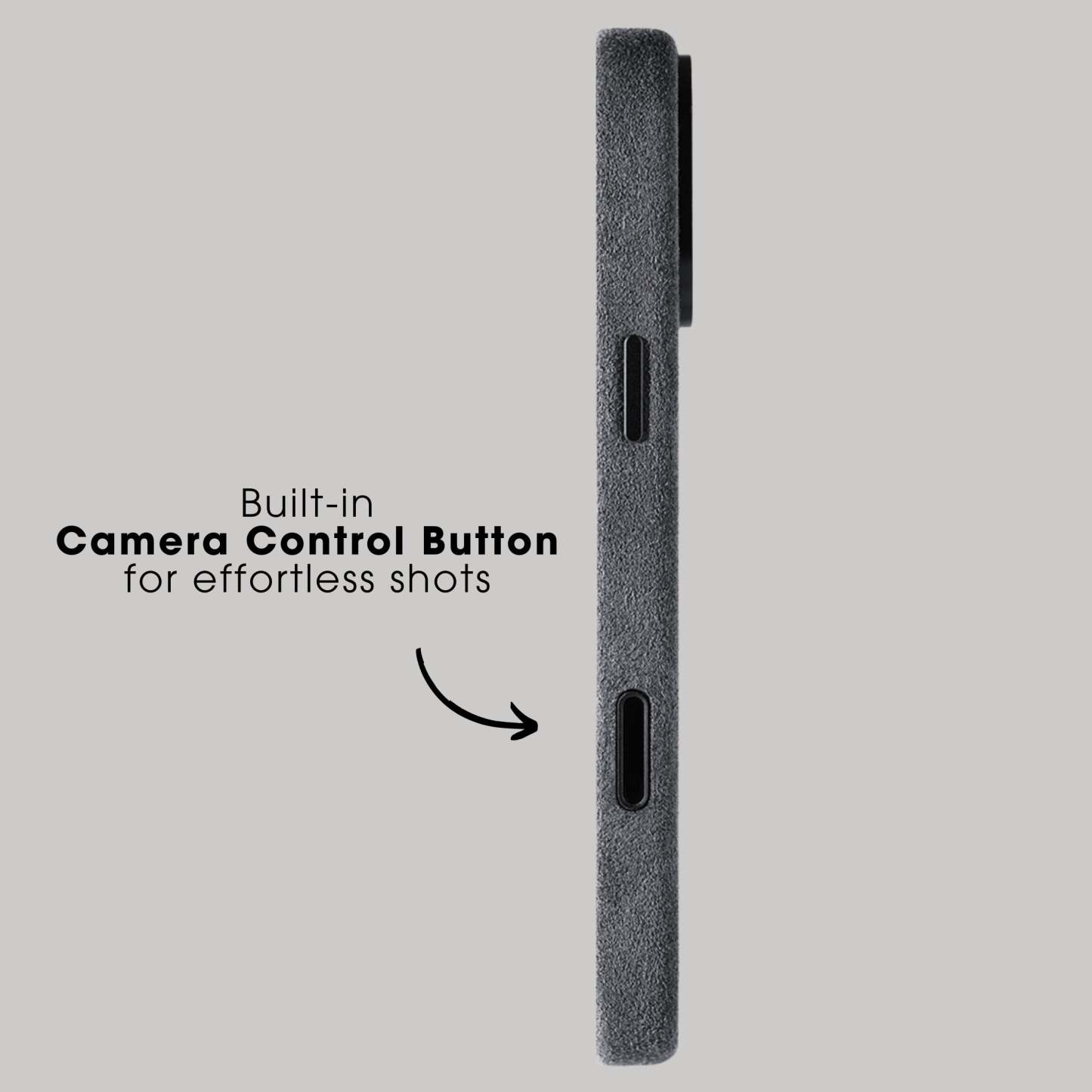 iPhone 17 Pro Max - Alcantara Case - Space Grey