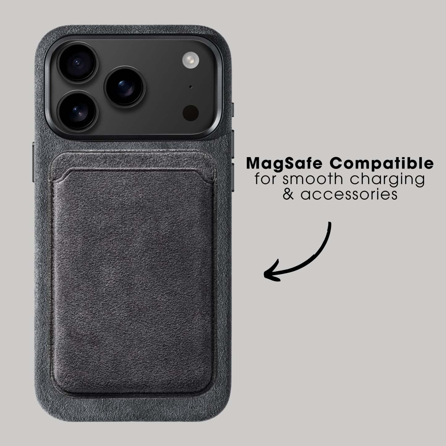 iPhone 17 Pro Max - Alcantara Case - Space Grey