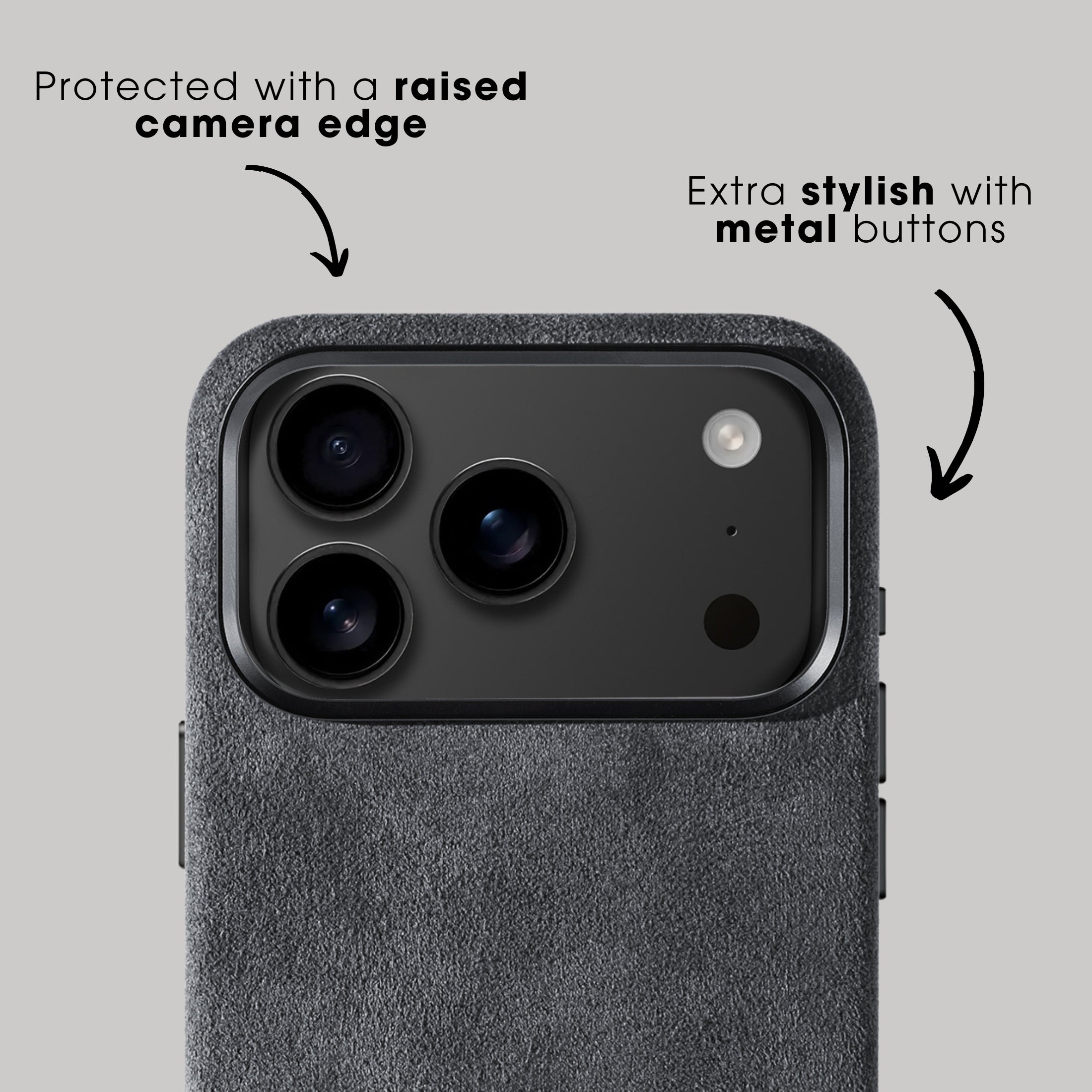 iPhone 17 Pro Max - Alcantara Case - Space Grey