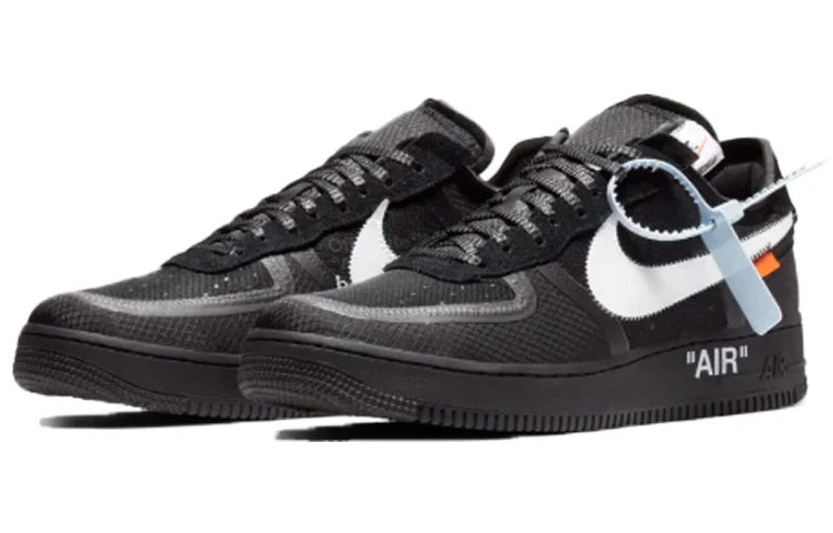 x Off-White Air Force 1 Low 'Black' AO4606-001