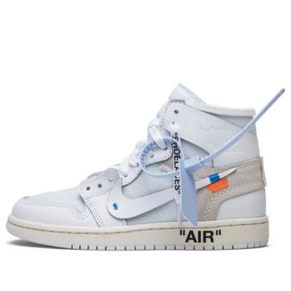  Aithtr Jordthtan 1 x Off-White Retro High OG 'White' 2018 AQ8296-100
