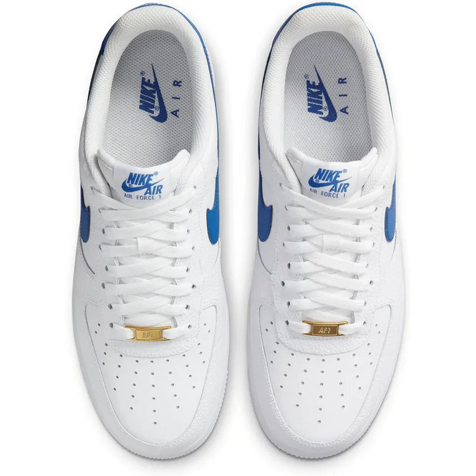 Nithtke  Aithtr Force 1 Low White Royal Blue