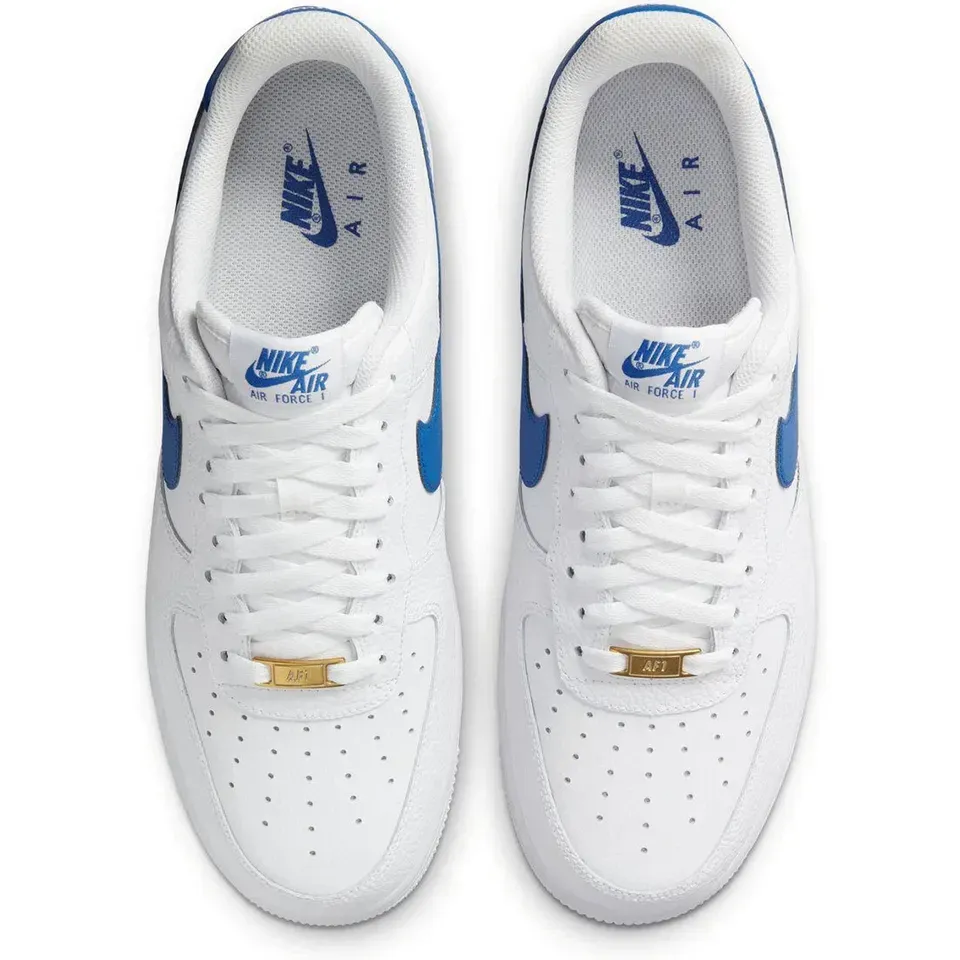 Nithtke  Aithtr Force 1 Low White Royal Blue