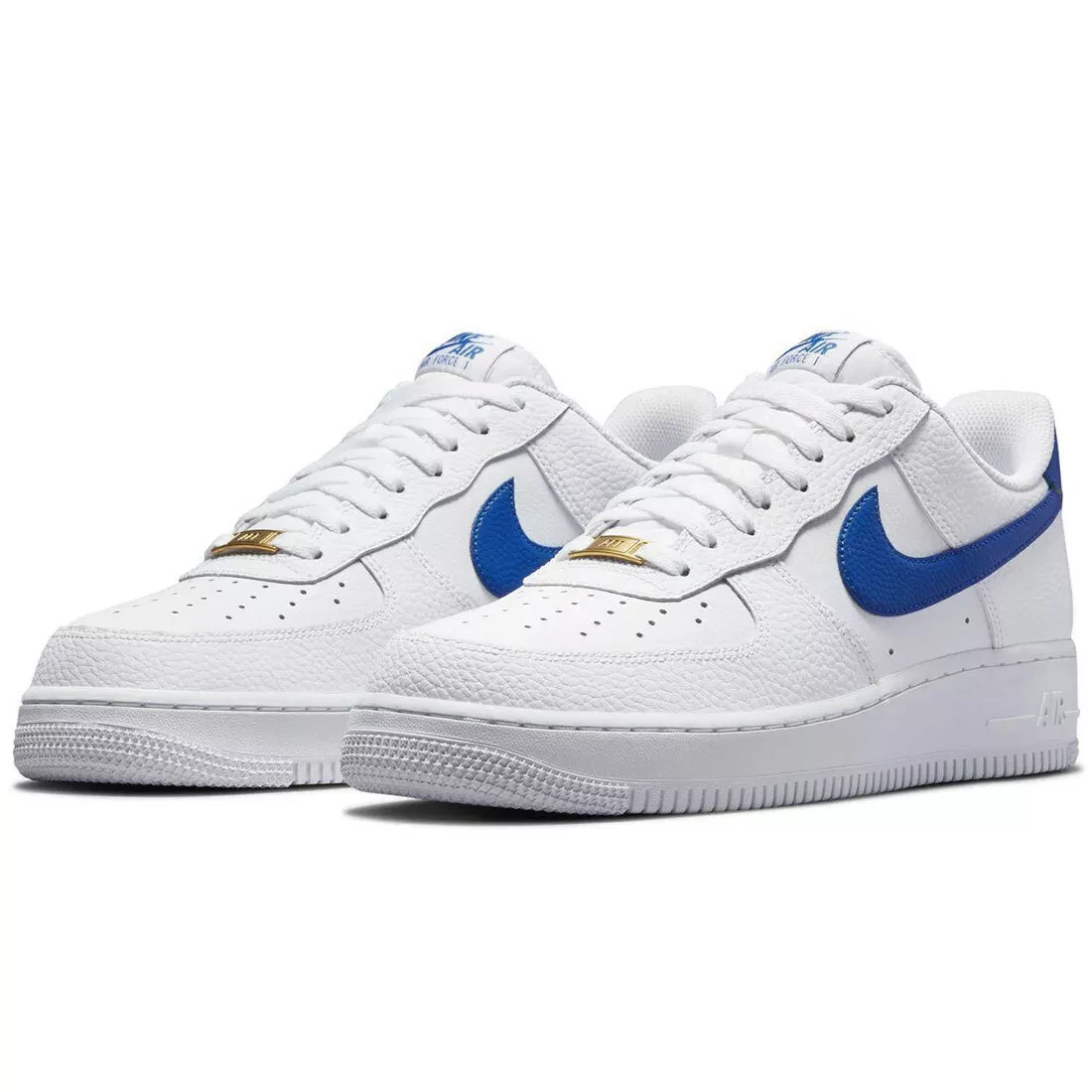 Nithtke  Aithtr Force 1 Low White Royal Blue
