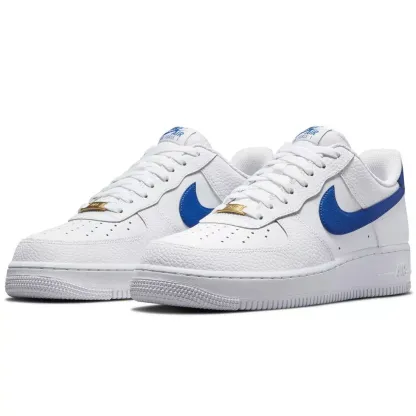 Nithtke  Aithtr Force 1 Low White Royal Blue
