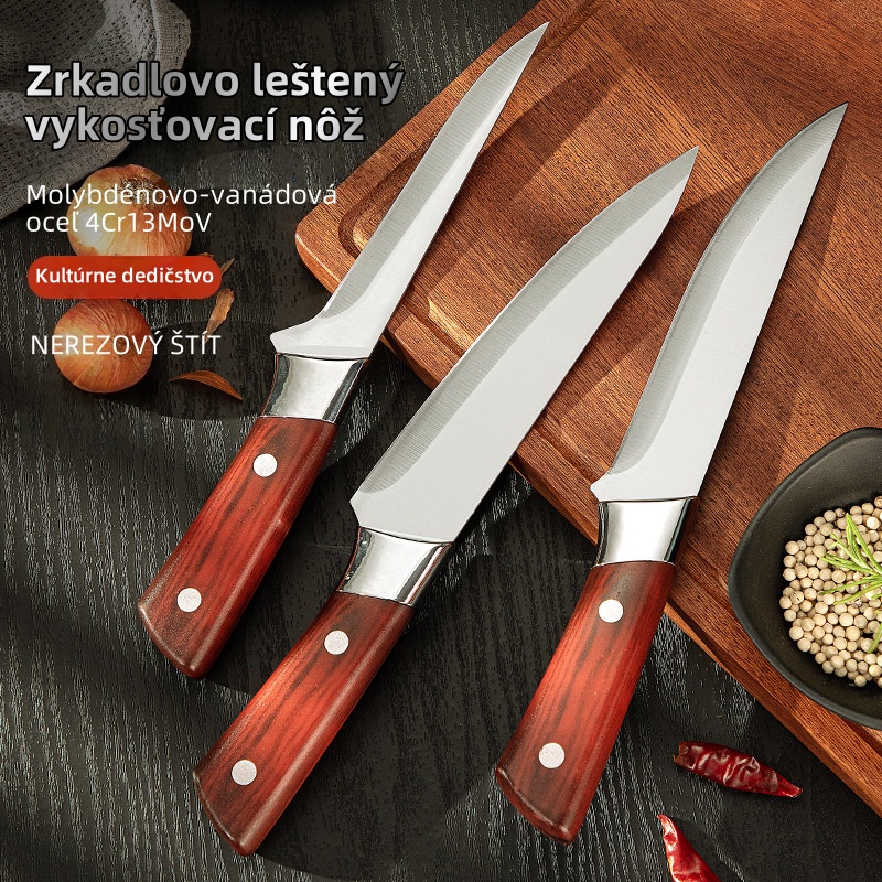 🔥 Kompozitný oceľový vykosťovací nôž – kuchynský pomocník