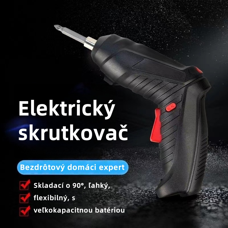 Univerzálny elektrický skrutkovač pre domácnosť a priemysel, ľahko zvládne odstraňovanie skrutiek a montáž.