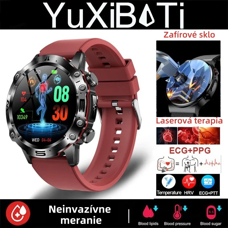 ⏱️INTELIGENTNÉ HODINKY S AI MEDICÍNSKOU DIAGNOSTIKOU - NOVÉ KRVNÉ LIPIDY, KYSELINA, HLADINA GLUKÓZY V KRVI 2025 - EKG+PPG FITNESS TRACKER