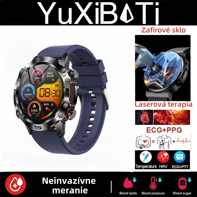 ⏱️INTELIGENTNÉ HODINKY S AI MEDICÍNSKOU DIAGNOSTIKOU - NOVÉ KRVNÉ LIPIDY, KYSELINA, HLADINA GLUKÓZY V KRVI 2025 - EKG+PPG FITNESS TRACKER