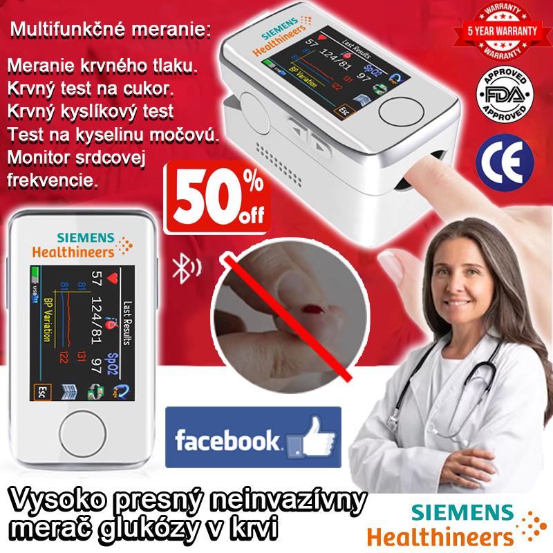 🌈Technologická inovácia v medicínskom výskume 2025: Bezbolestný a neinvazívny prenosný glukomer, monitorovanie hladiny glukózy v krvi nebolo nikdy jednoduchšie!