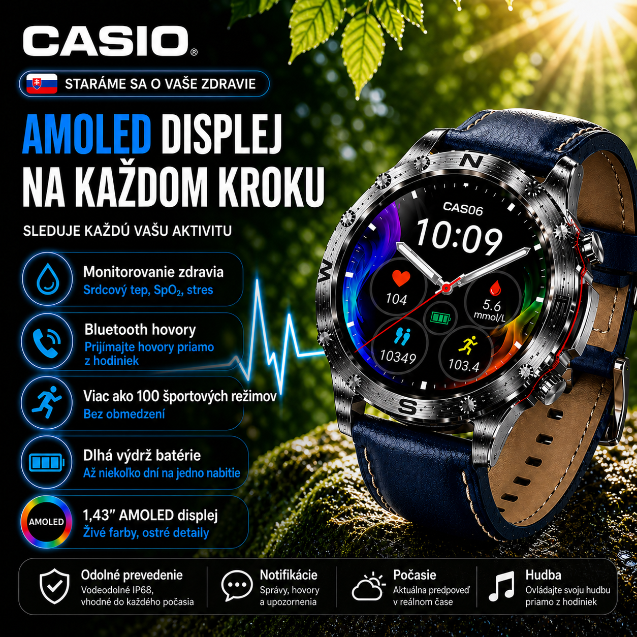 Koniec pichaniu! Revolučné hodinky 2026🔥 s EKG a meraním cukru – Vaša istota s SOS funkciou