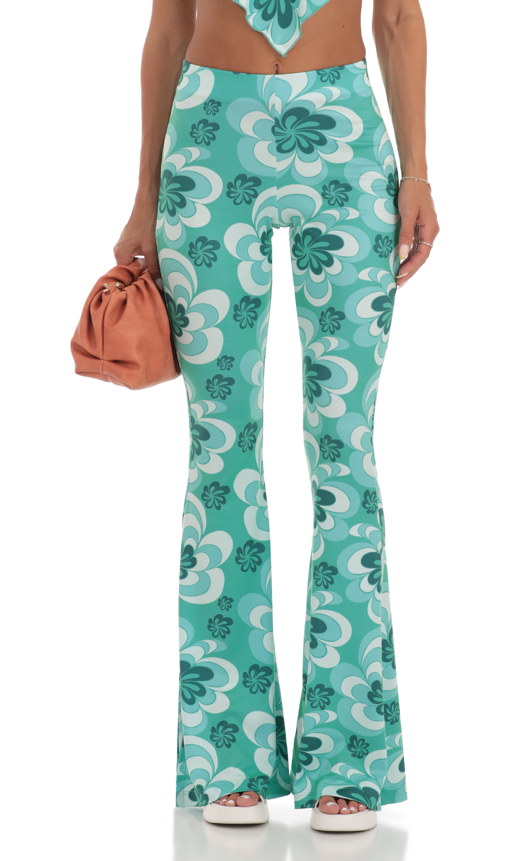 Floral Two Piece Set in Green-My Sky Diva