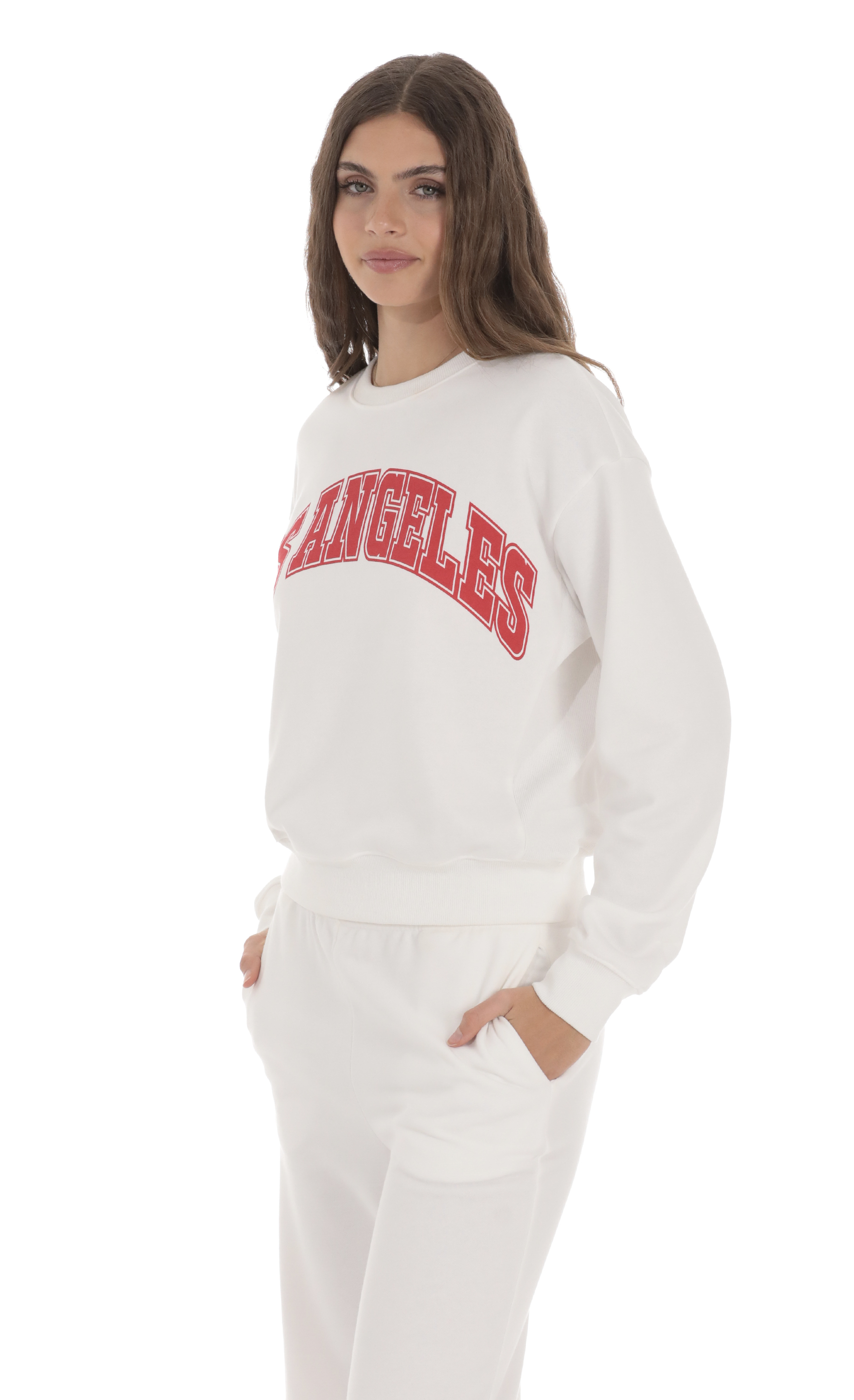 Los Angeles Jumper in White-My Sky Diva