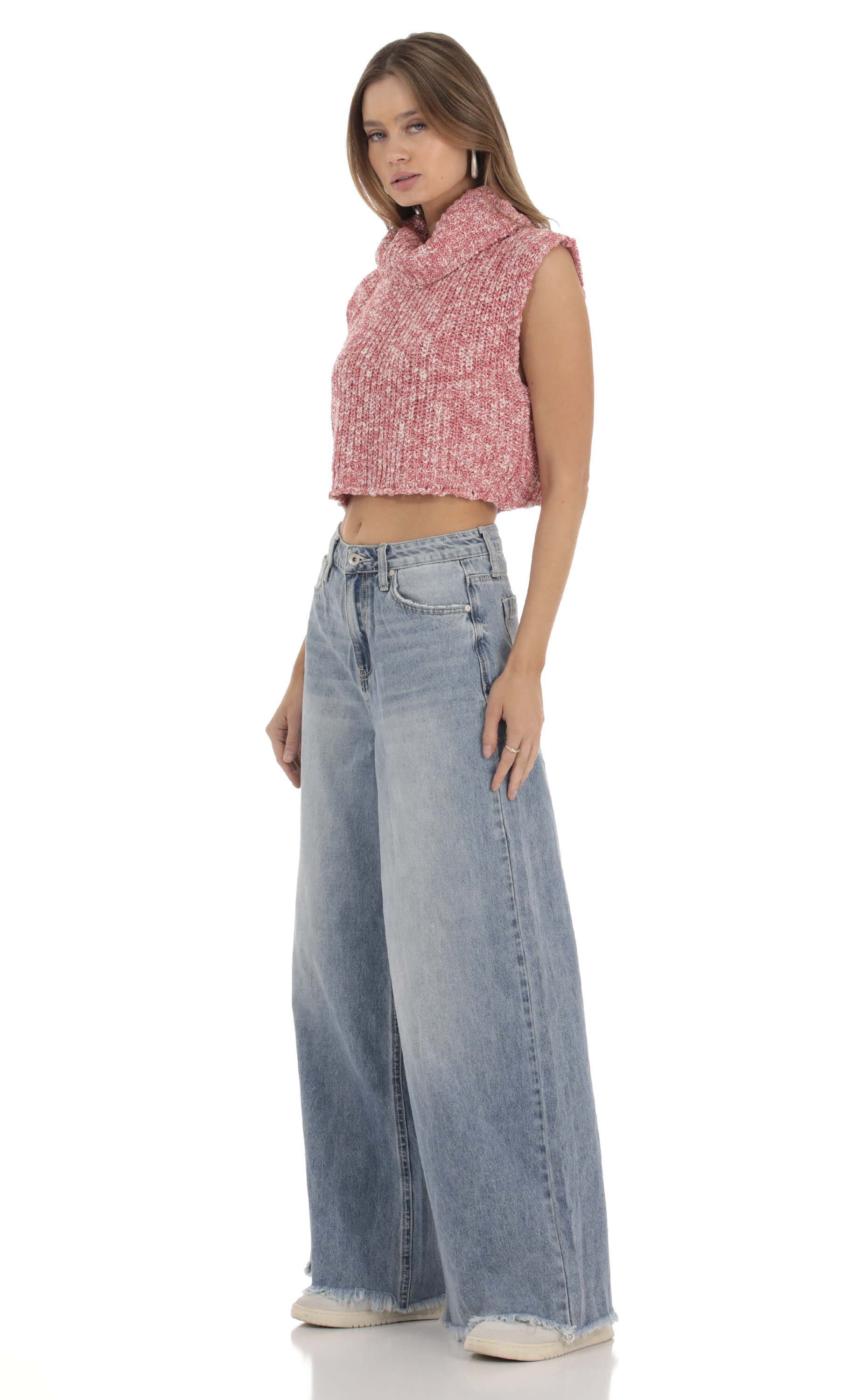 Wide Leg Jeans in Light Denim-My Sky Diva