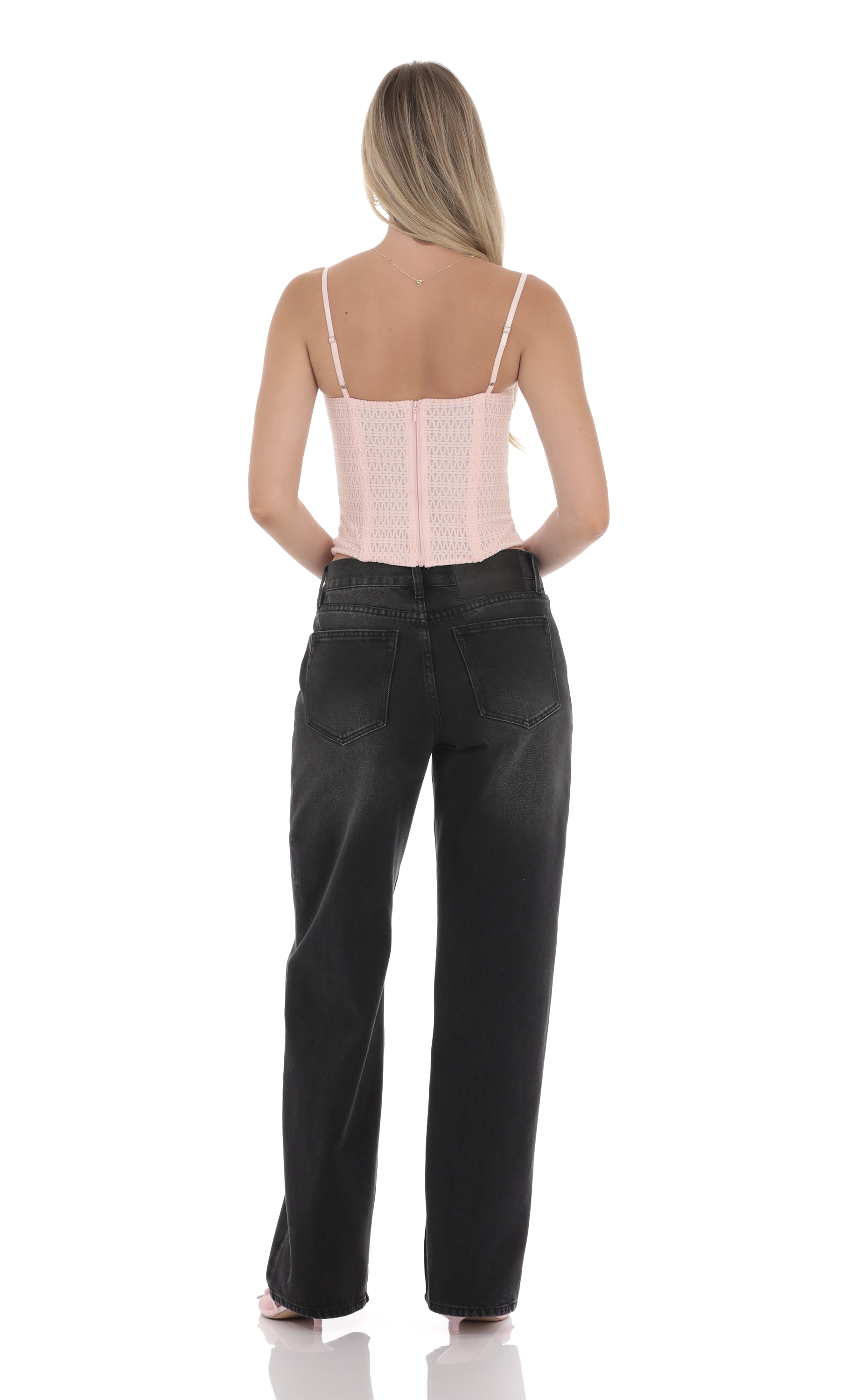 Low Rise Baggy Jeans in Black-My Sky Diva