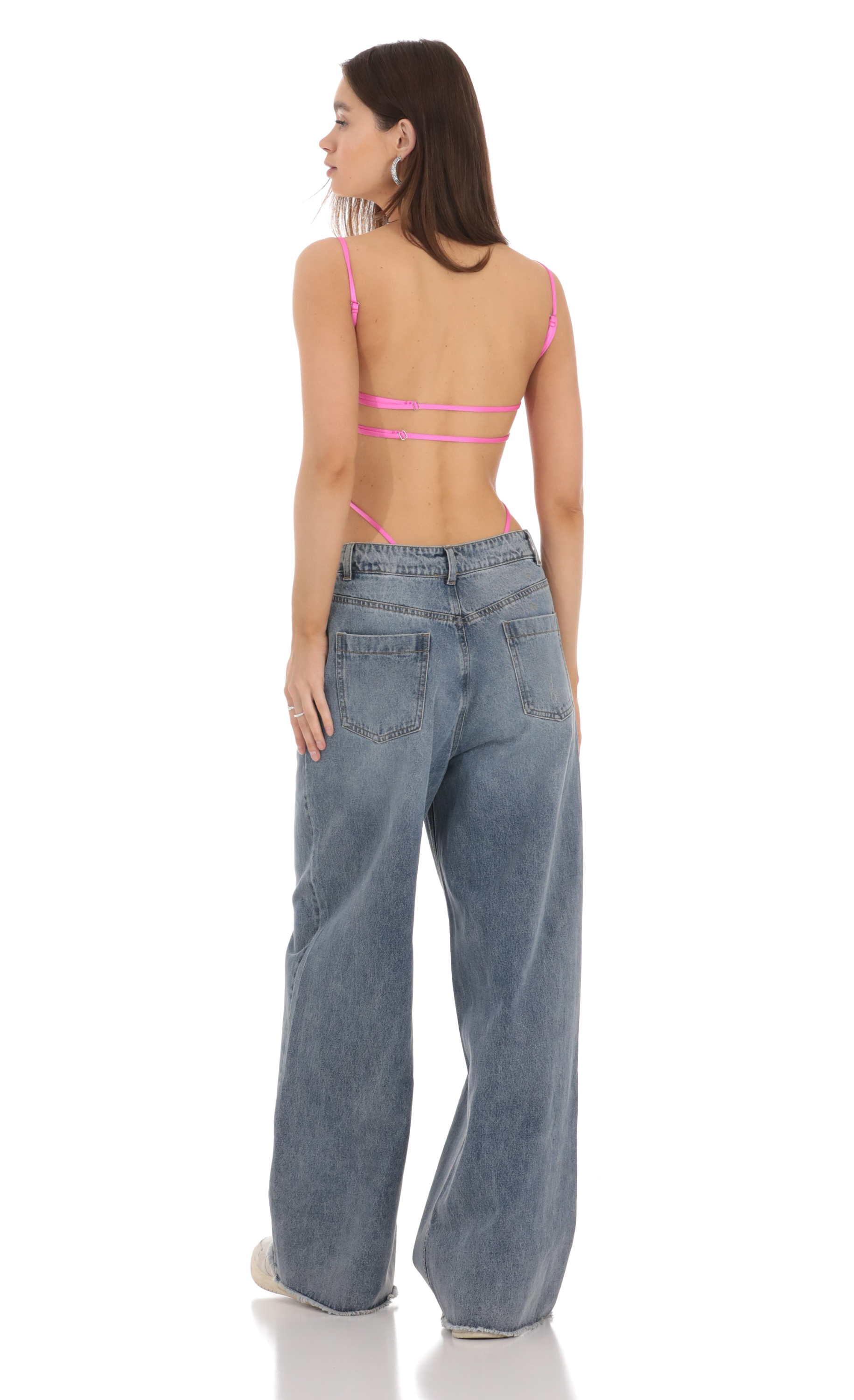 Extra Wide Jeans in Denim-My Sky Diva