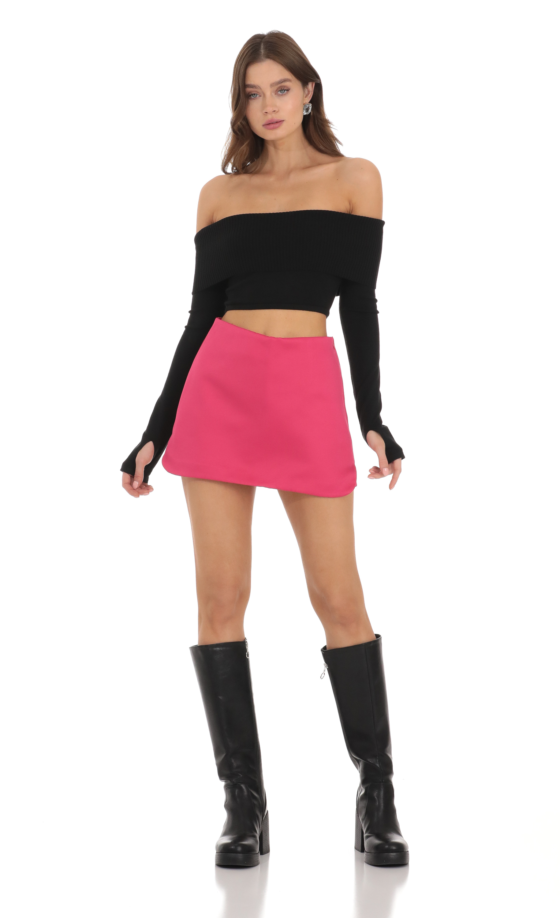 Mini Skort in Pink-My Sky Diva
