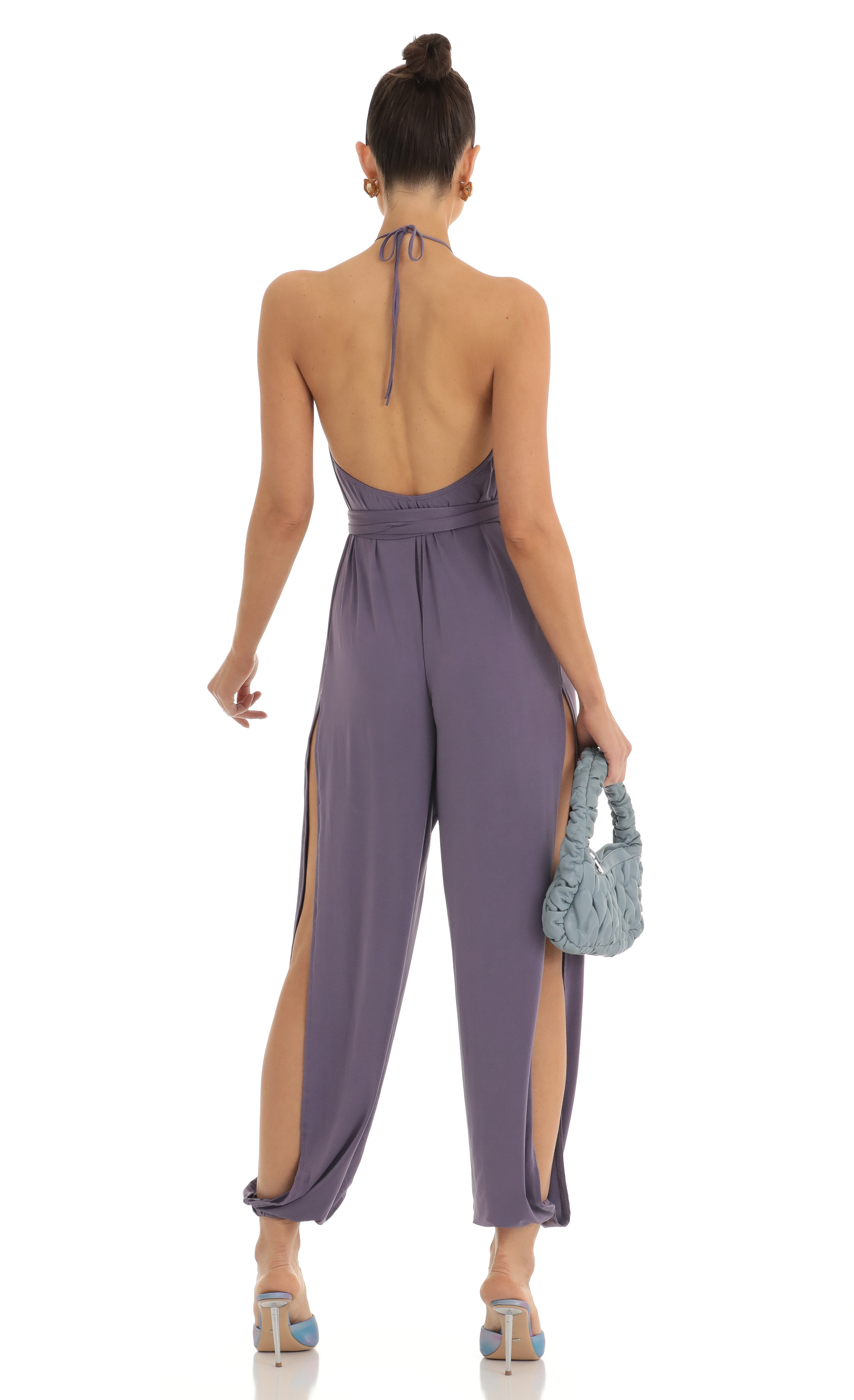 Jumpsuit in Purple-My Sky Diva