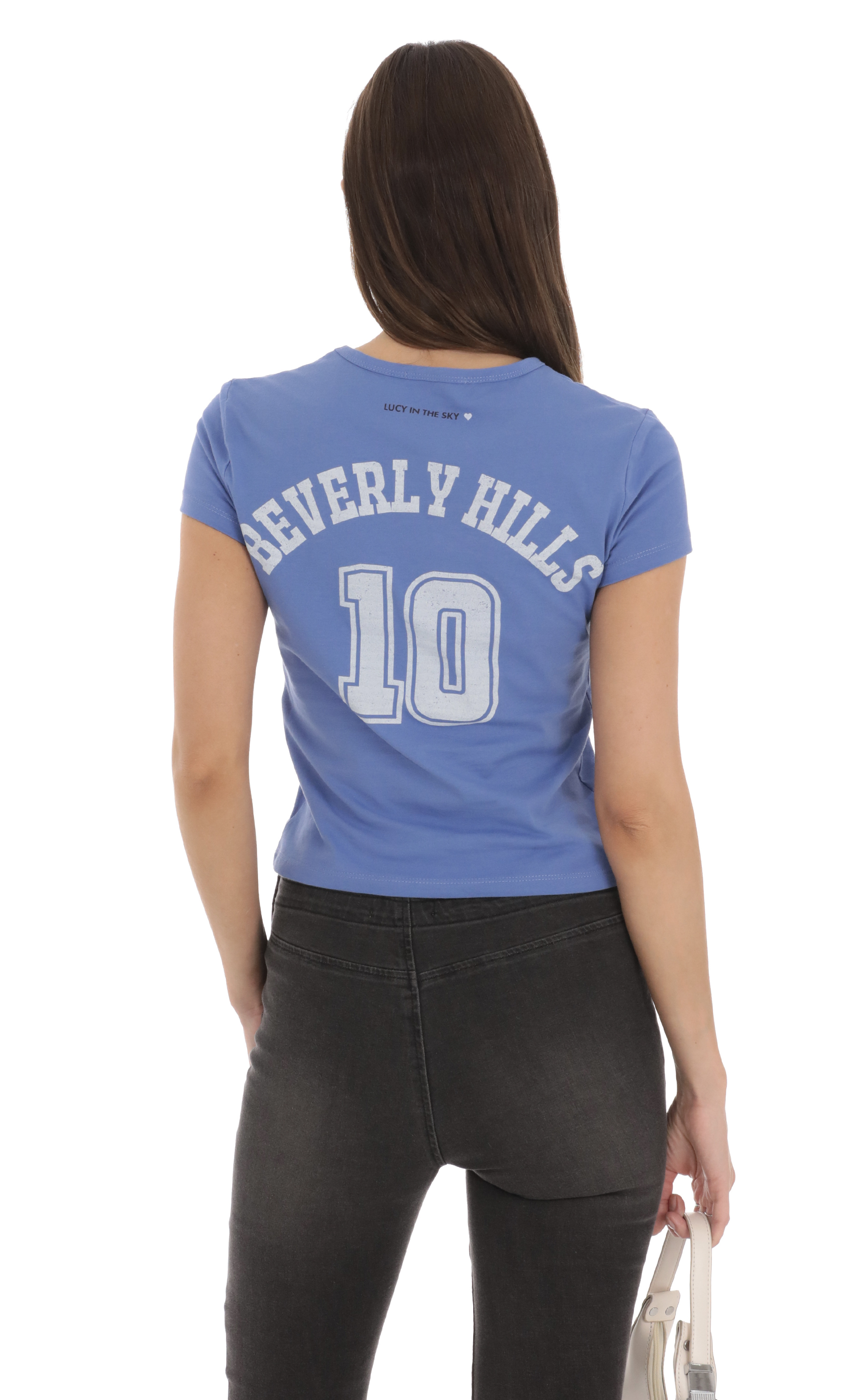 Heart Beverly Hills T-Shirt in Blue-My Sky Diva