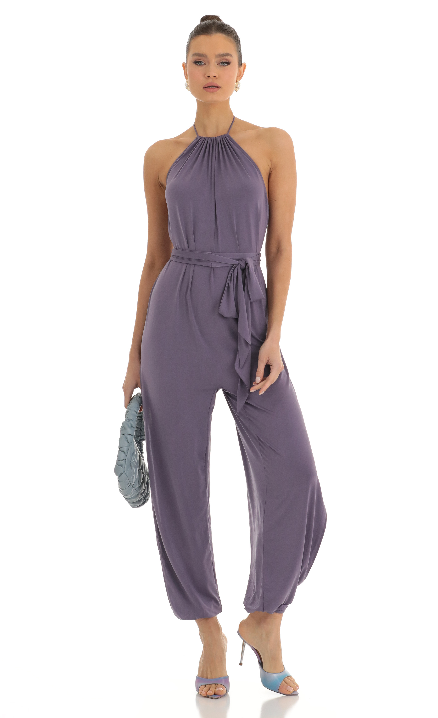 Jumpsuit in Purple-My Sky Diva