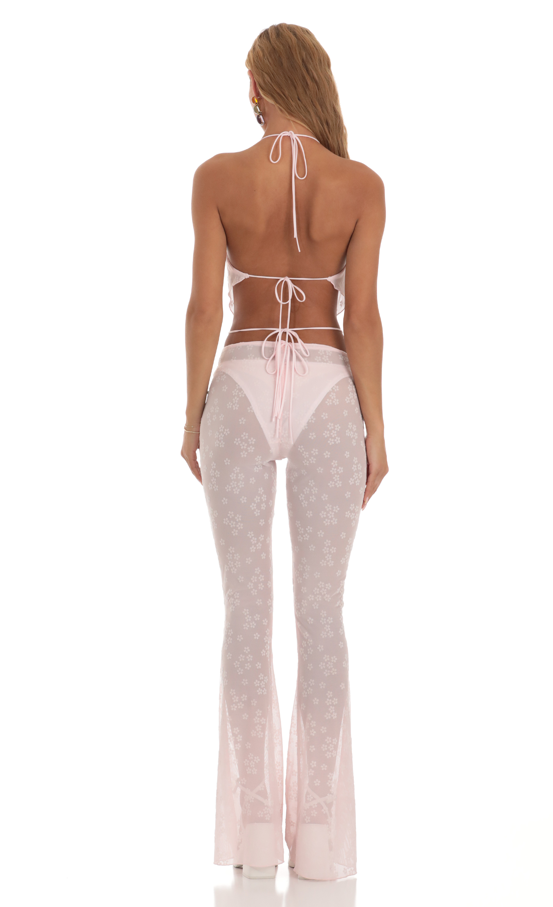 Floral Three Piece Set in Pink-My Sky Diva